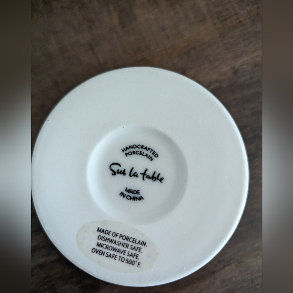 Sur La Table Handcrafted Porcelain Saucer